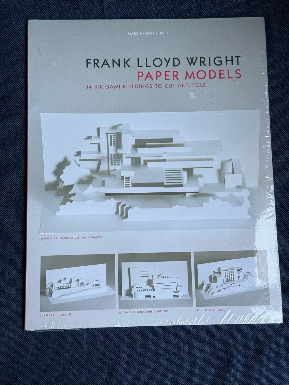 Frank Lloyd Wright Paper Models - White & Gray Architectural Kirigami